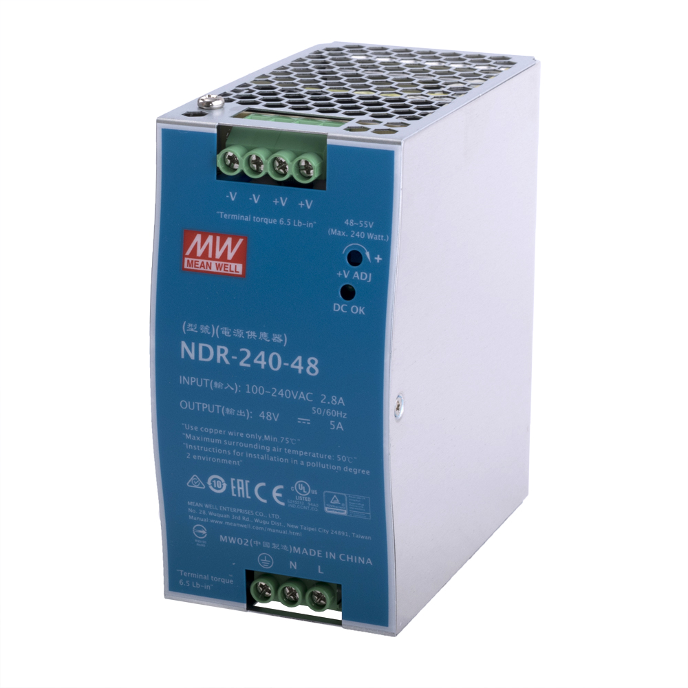 Блок живлення на DIN-рейку 240W 48V NDR-240-48