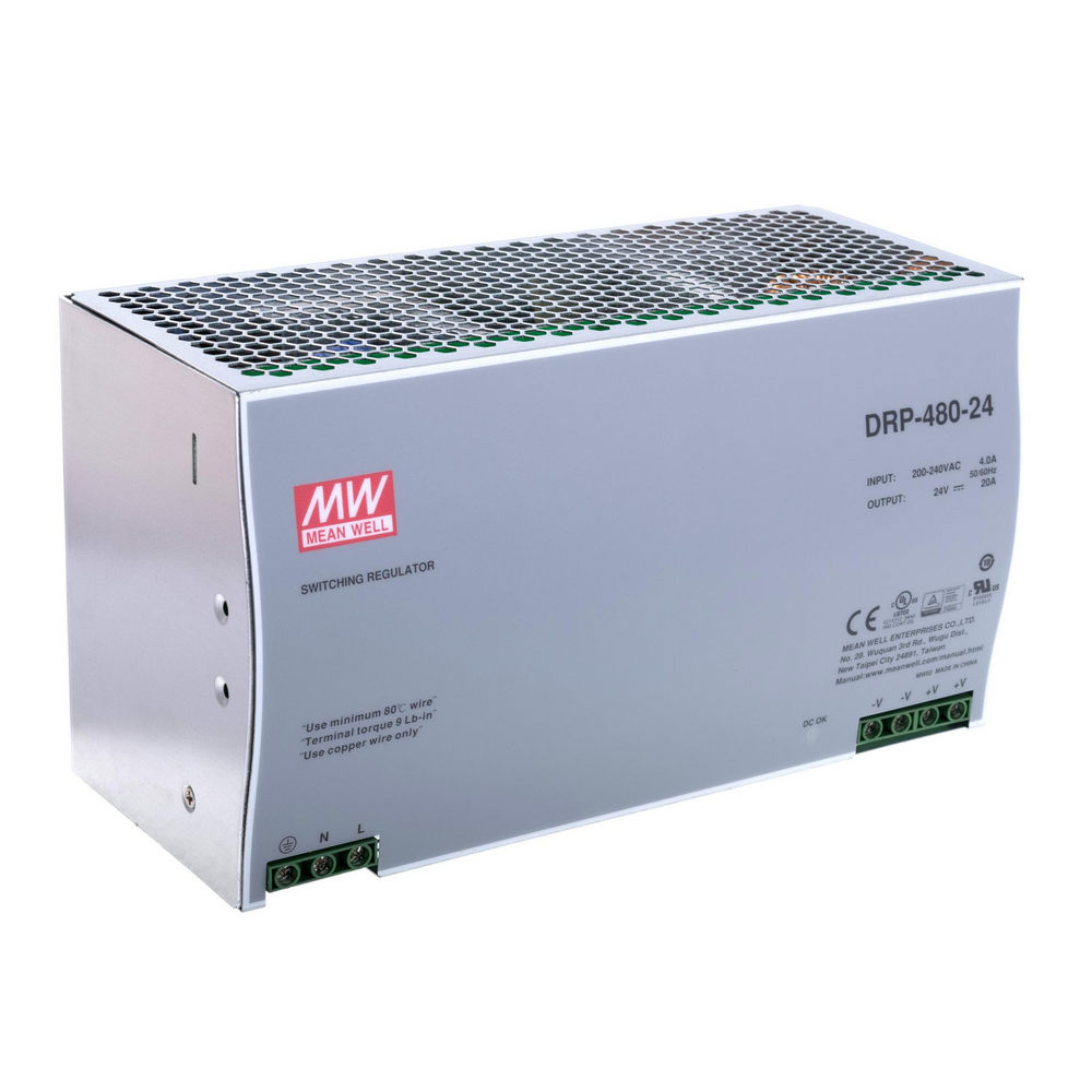 Блок живлення на DIN-рейку 480W 24V NDR-480-24