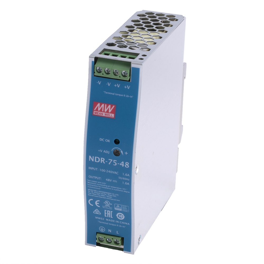 Блок живлення на DIN-рейку 75W 48V NDR-75-48