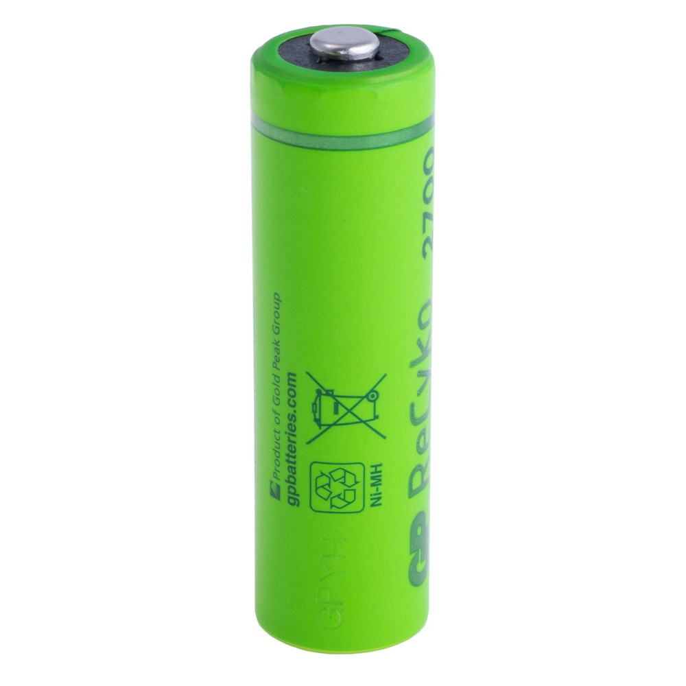 NiMH 2700mAh, 1,2V, AA GP Batteries, нікель-метал-гідридний акумулятор GP270AAHCE-2GBE4 ReCyko