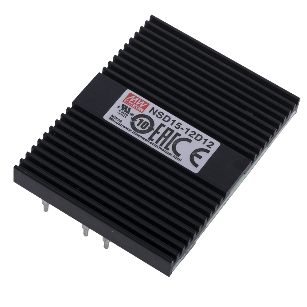 DC/DC перетворювач 15W, MeanWell NSD15-12D12