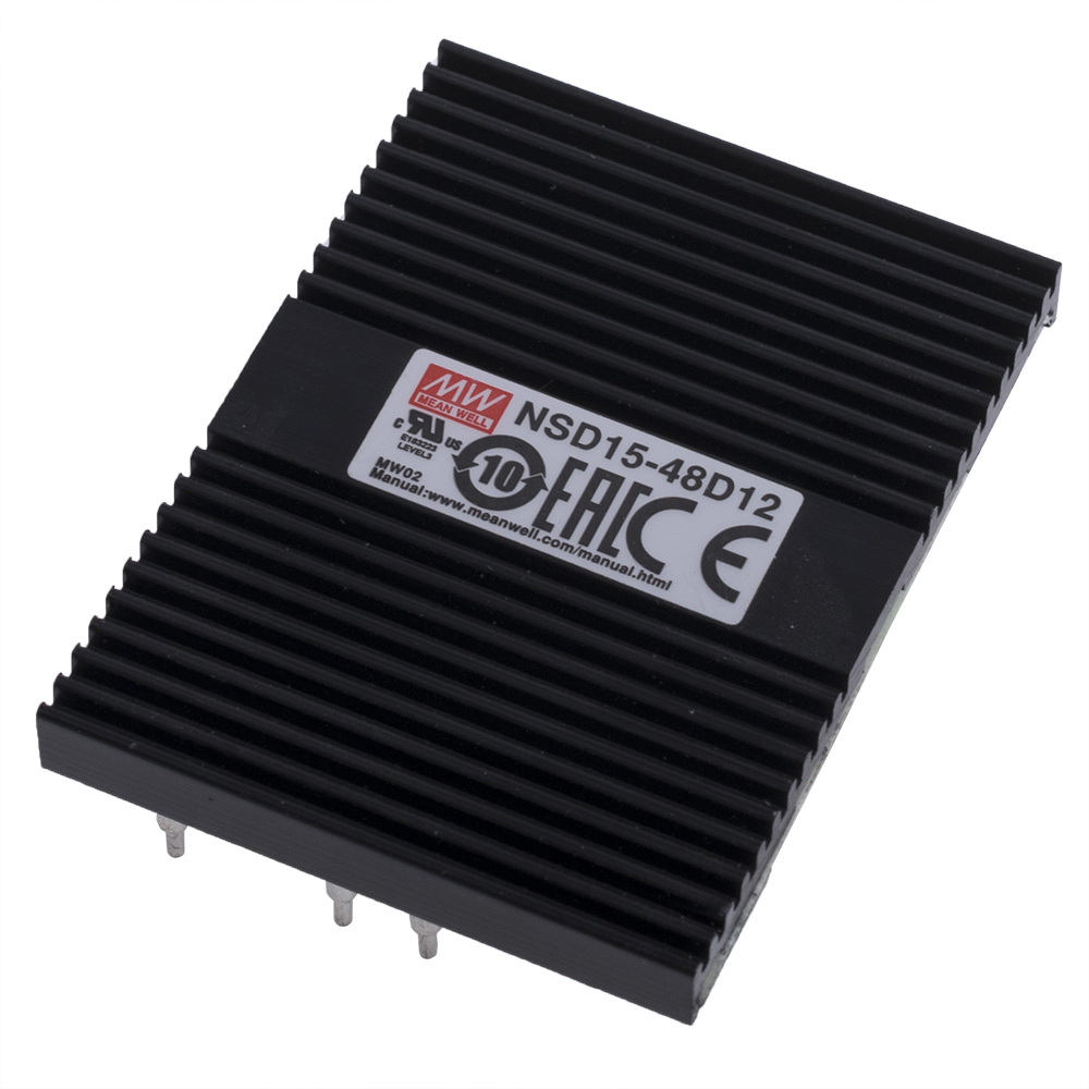 DC/DC перетворювач 15W, MeanWell NSD15-48D12 DC/DC перетворювач 15W, MeanWell NSD15-48D12