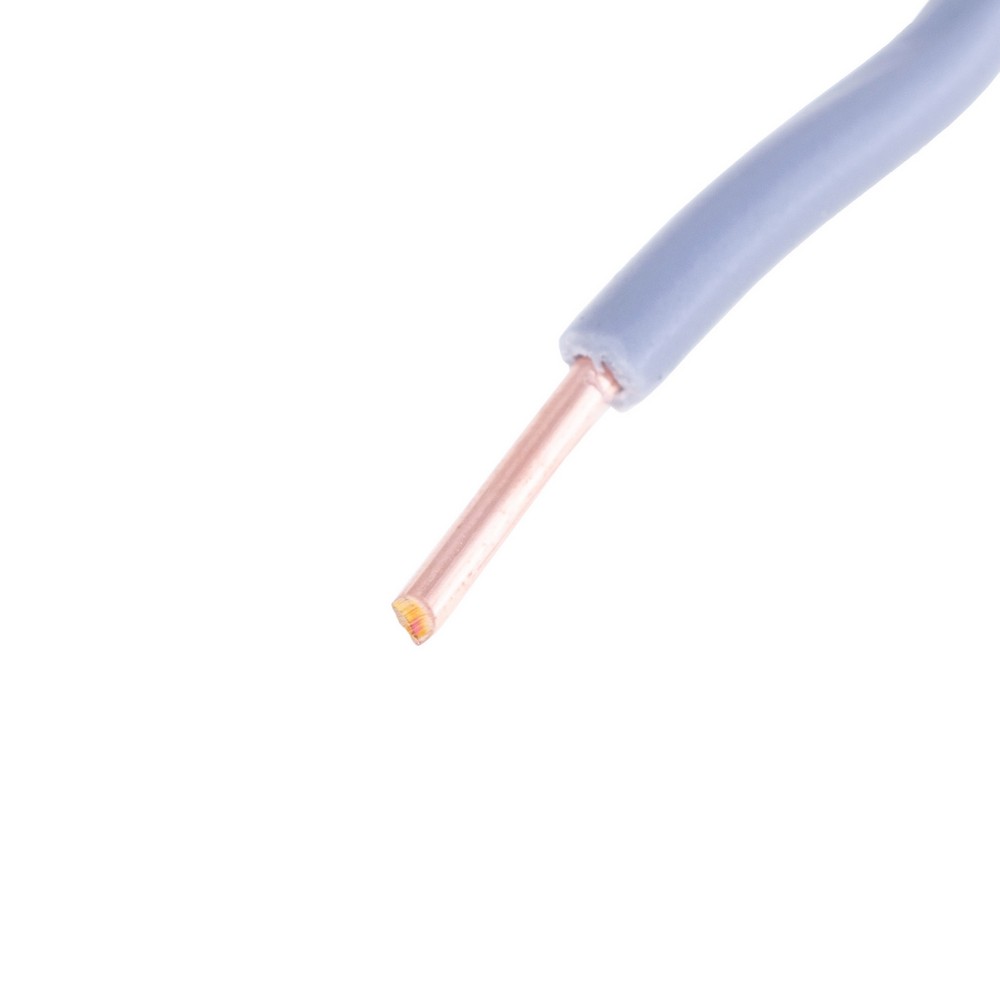 Провід одножильний 1.0mm² (18AWG, 1xD1.13mm, мідь, PVC) сірий