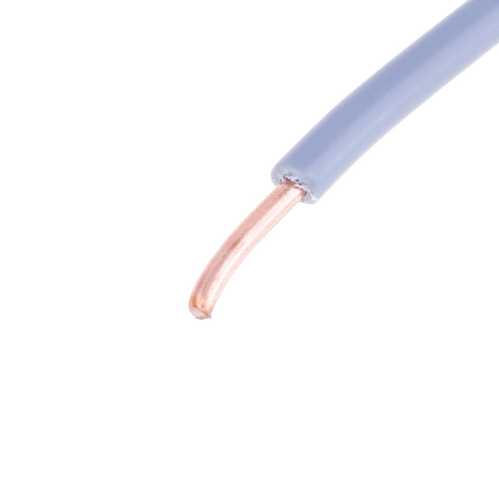 Провід одножильний 1.5mm² (16AWG, 1xD1.38mm, мідь, PVC) сірий