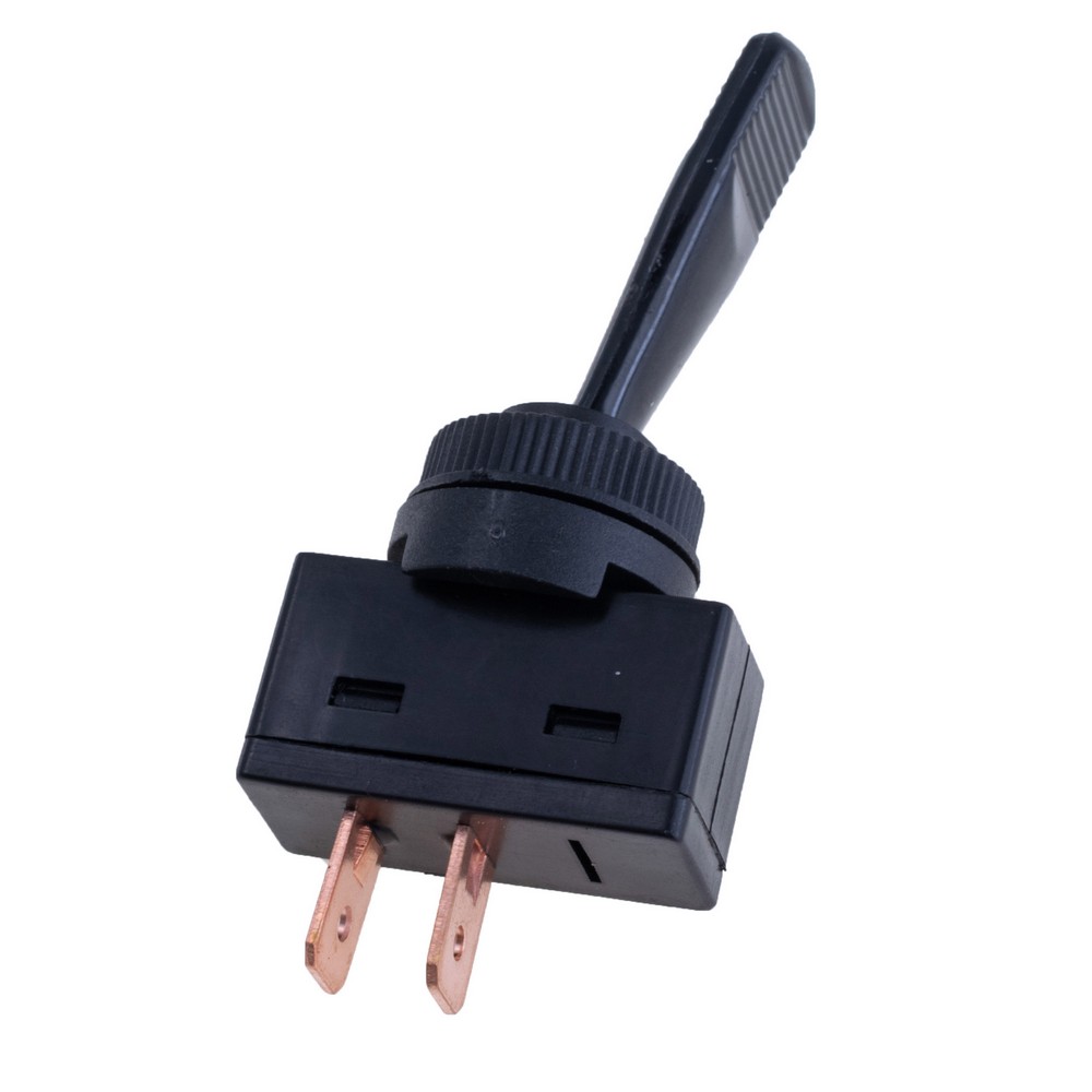 Тумблер чорний ON-OFF, 2 контакта, 12V/20A, ASW-13-101 black