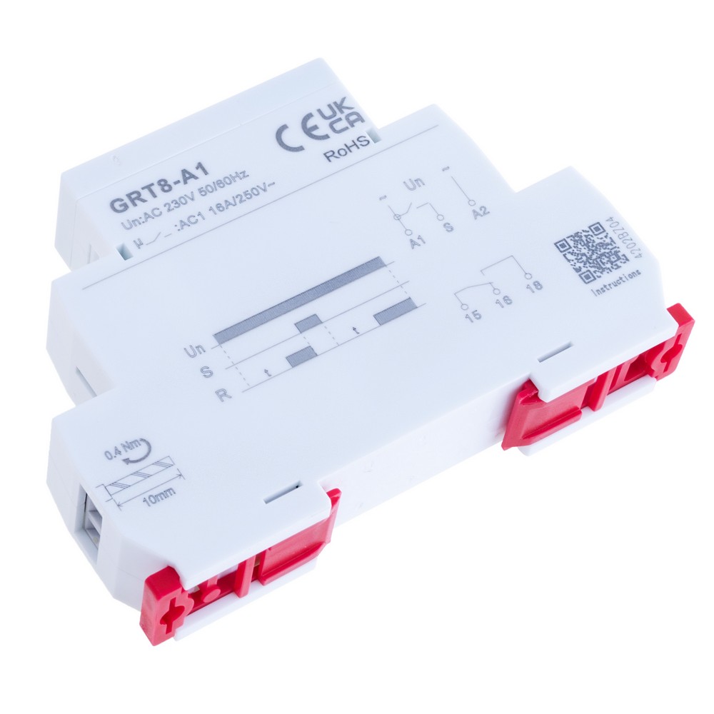 Реле часу DIN-рейку "ON 1xSPDT" GRT8-A1 AC230V