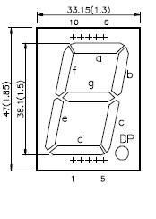 SA15-11HWA (індикатор семисегментний)