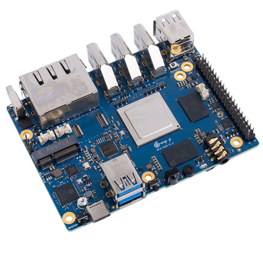 Мікрокомп'ютер Orange Pi 5 Plus 16G RK3588 2.5G Dual Ethernet Ports with PCIE Extension Single Board Computer