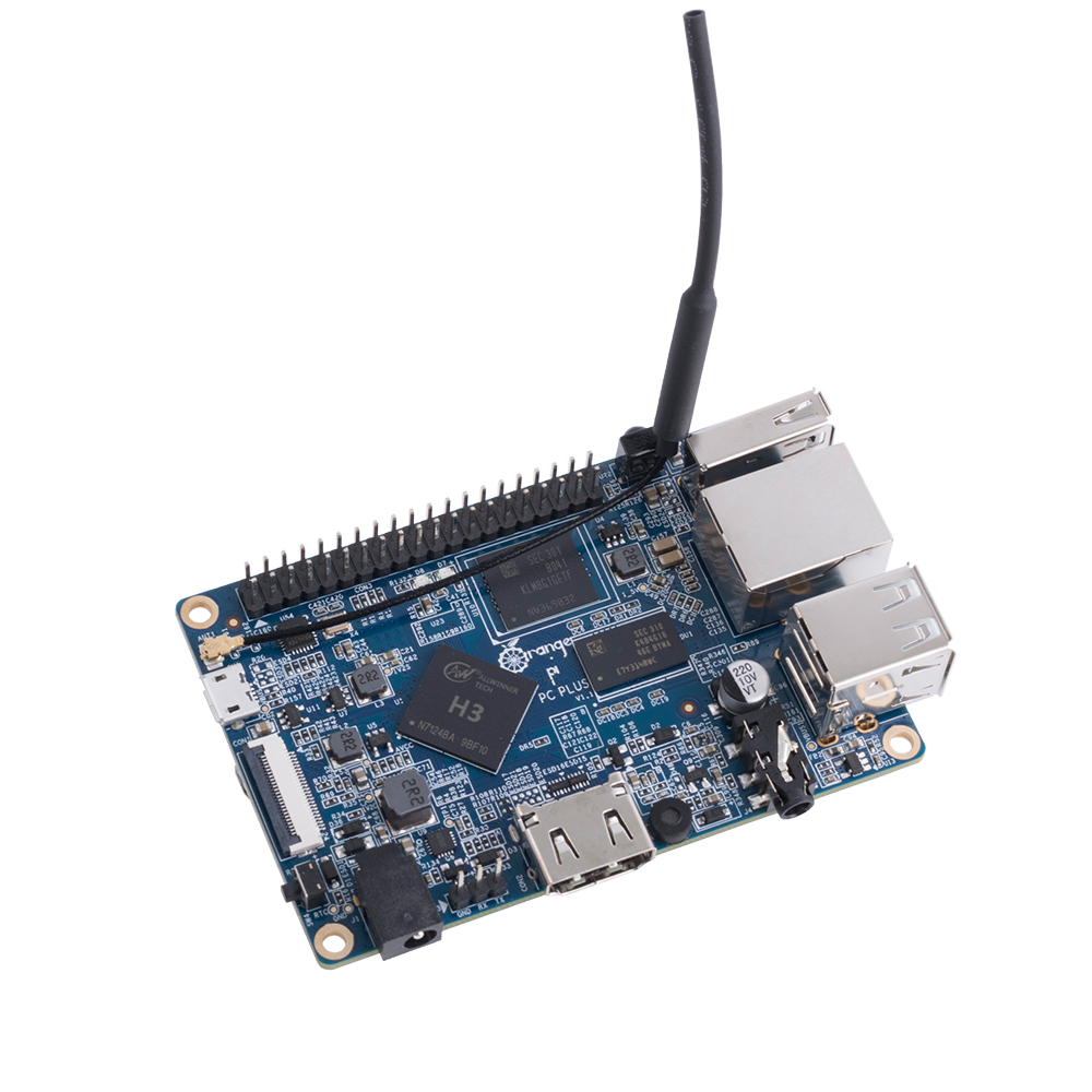Мікрокомп'ютер Orange Pi PC Plus RAM 1G with 8GB Emmc Flash Мікрокомп'ютер Orange Pi PC Plus RAM 1G with 8GB Emmc Flash