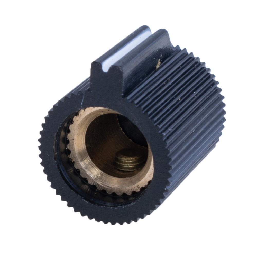 Ручка для потенціометра пластикова "жовта" на вісь 6мм , KN113-C Yellow Cap