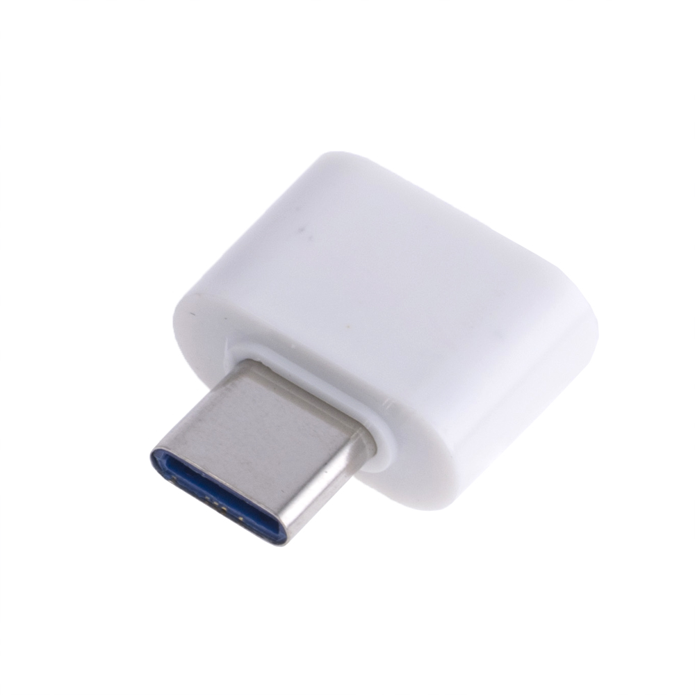 Адаптер OTG USB 2.0 AF - USB Тип C білий Адаптер OTG USB 2.0 AF - USB Тип C білий