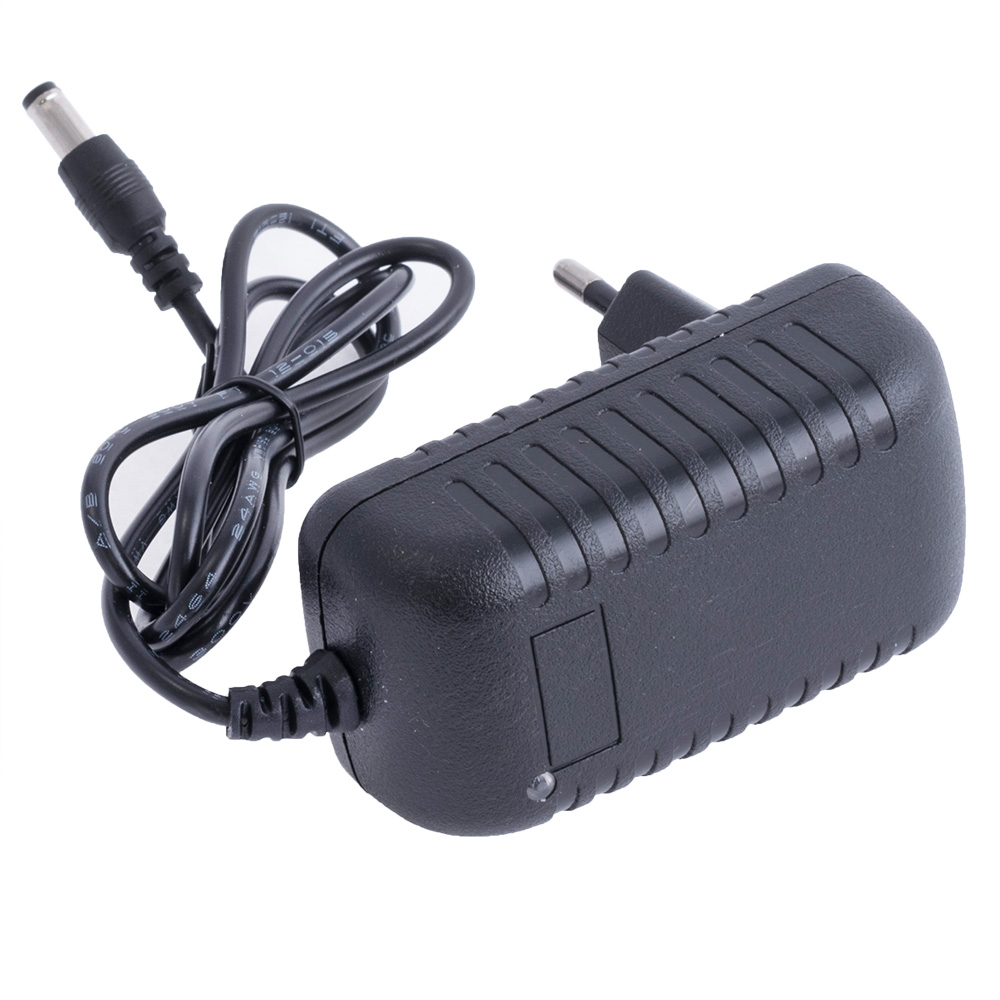 Блок живлення з вилкою 24W 12V, роз'єм:2.5x5.5мм, без феритового фільтра OV-A016