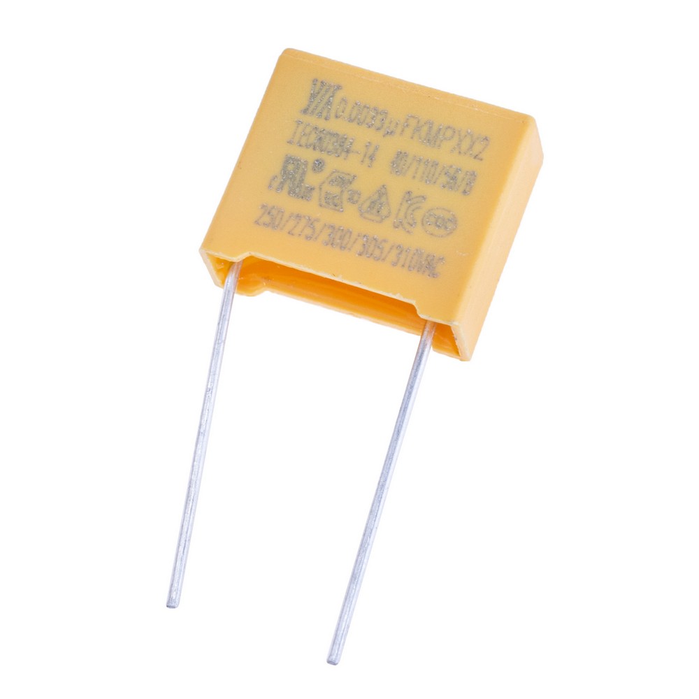MPX 3,3nF 275VAC K(±10%), P=10mm, 13x11x5mm X2-332K275VACC2-1 YY-конденсатор плівковий