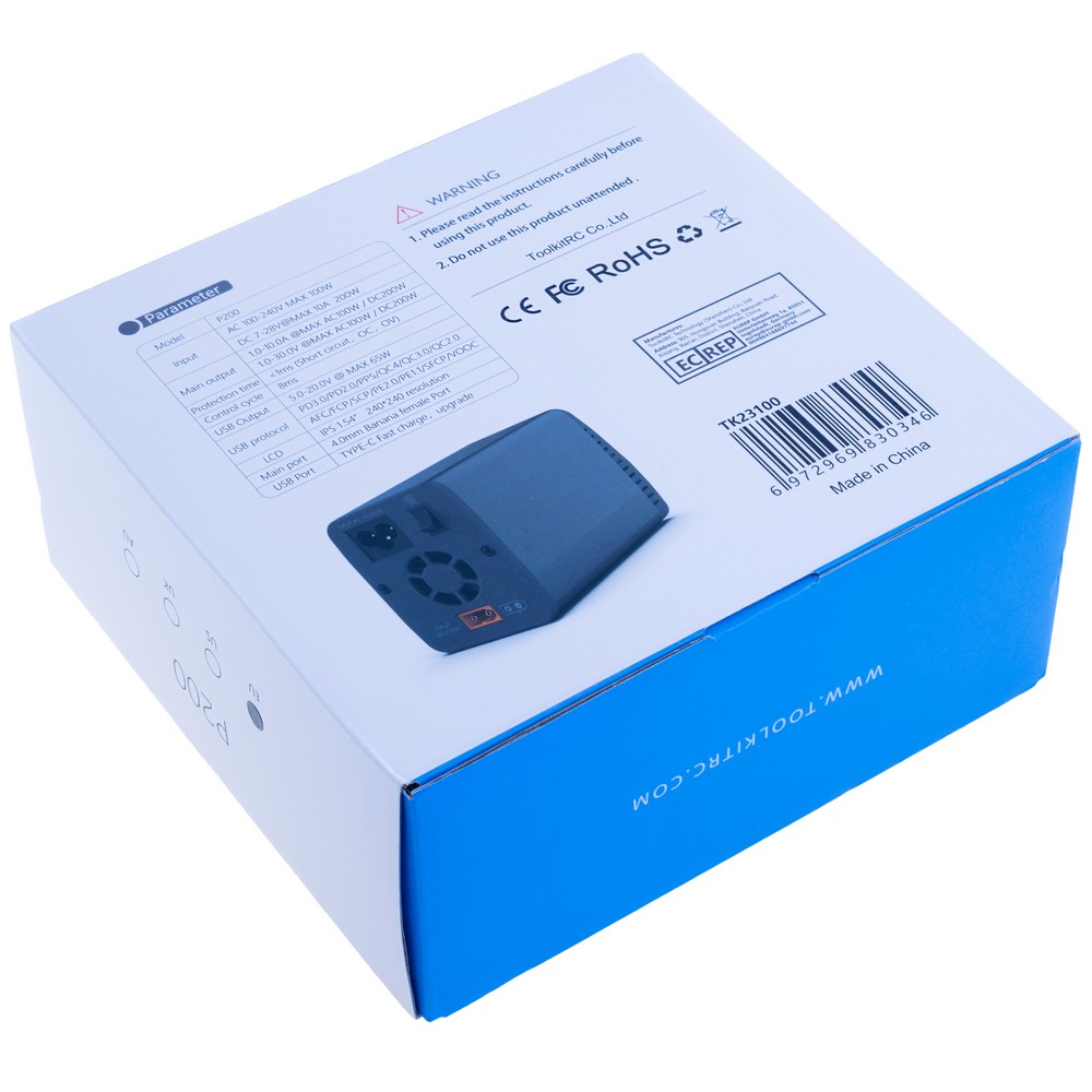 P200 V2 GaN блок живлення (TK21300-EU – ToolkitRC)