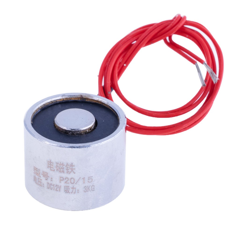 Електромагніт P20/15 - 12VDC 2,5W 3Kg Електромагніт P20/15 - 12VDC 2,5W 3Kg