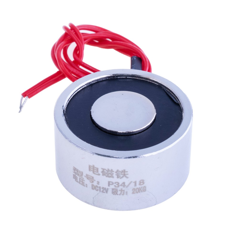 Електромагніт P34/18-12VDC 3W 20Kg Електромагніт P34/18-12VDC 3W 20Kg