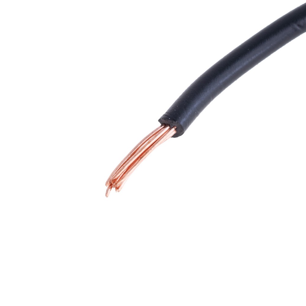Провід багатожильний 1.5mm² (16AWG, 7xD0.52mm) чорний