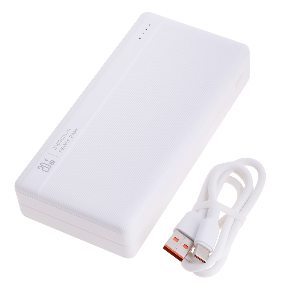Power Bank 20000mAh (Rated Capacity: 12000mAh) US-CD204 PB71 PD20W+QC3.0 білий (USAMS) Power Bank 20000mAh (Rated Capacity: 12000mAh) US-CD204 PB71 PD20W+QC3.0 білий (USAMS)