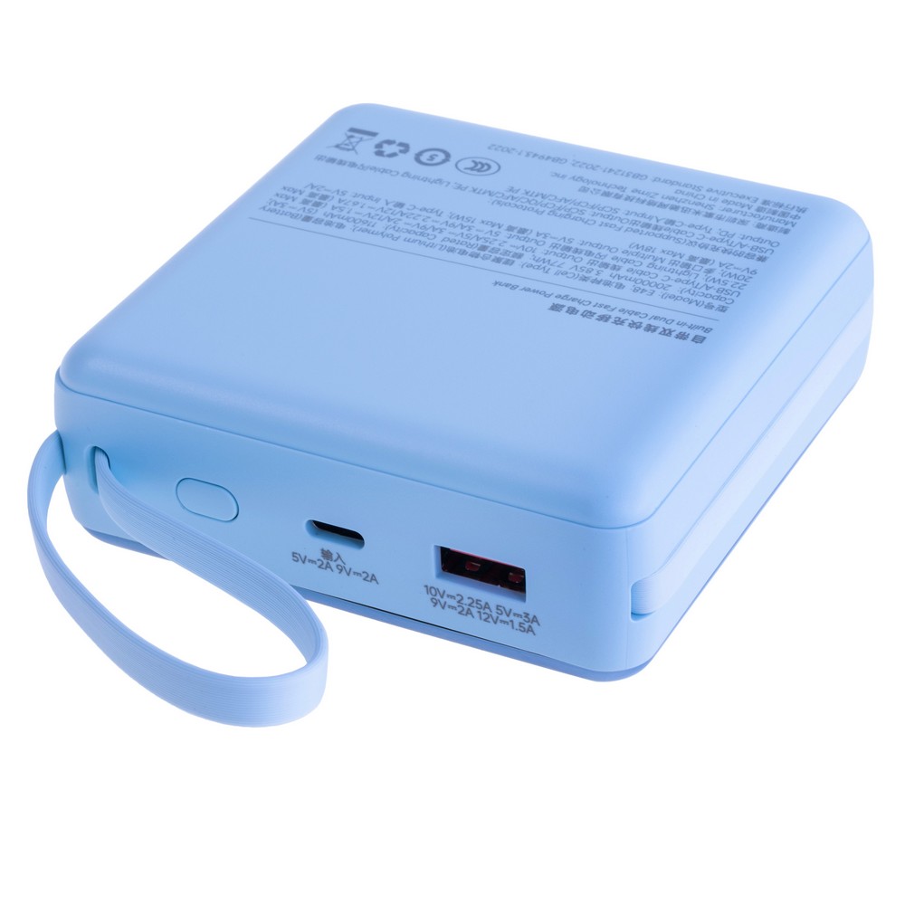 Power Bank 20000mAh 77Wh (11600mAh @ 5V/3A) 22.5W max Blue (E48 – zime)