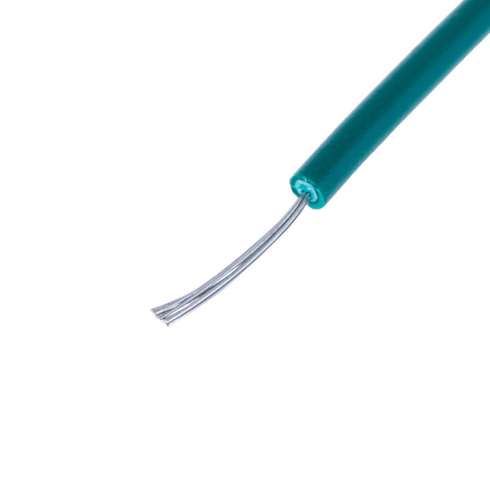 Провід багатожильний луджений UL1007 (28AWG, 0.1mm2, 7xD0.12mm, мідь, PVC), зелений Провід багатожильний луджений UL1007 (28AWG, 0.1mm2, 7xD0.12mm, мідь, PVC), зелений