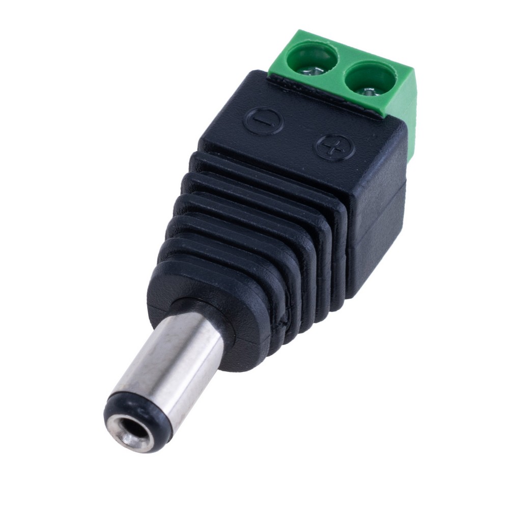 Перехід з клем на 2,1x5,5mm male, DC2.1-T1