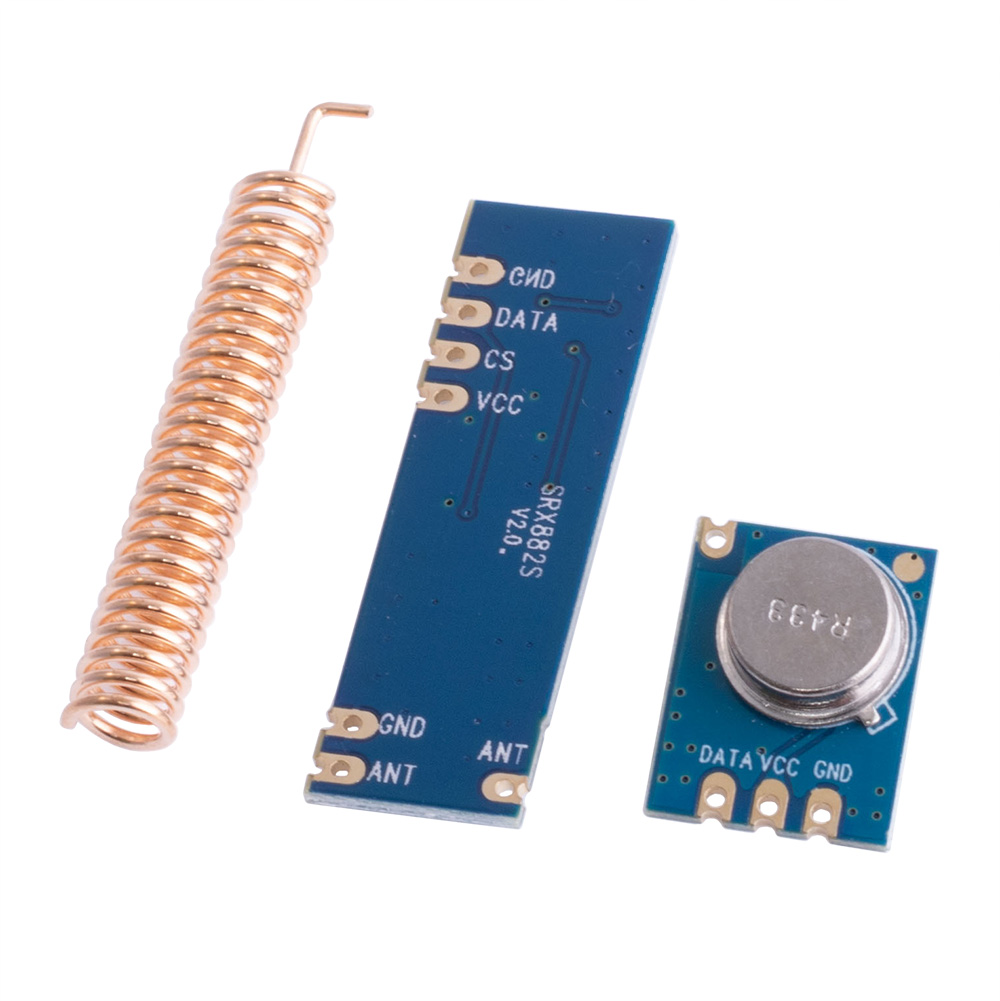 Передавач STX882+приймач SRX882 V2.0, 433MHz+Spring Antenna Передавач STX882+приймач SRX882 V2.0, 433MHz+Spring Antenna
