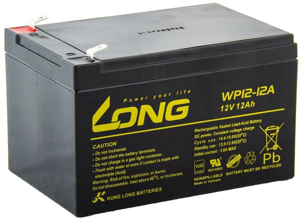 Акумулятор 12V 12Ah свинцево-кислотний AGM (WP12-12A)