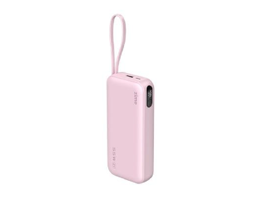 Power Bank Z1 20000mAh 74Wh, 12000mAh @ 5V/3A 55W max Pink, zime