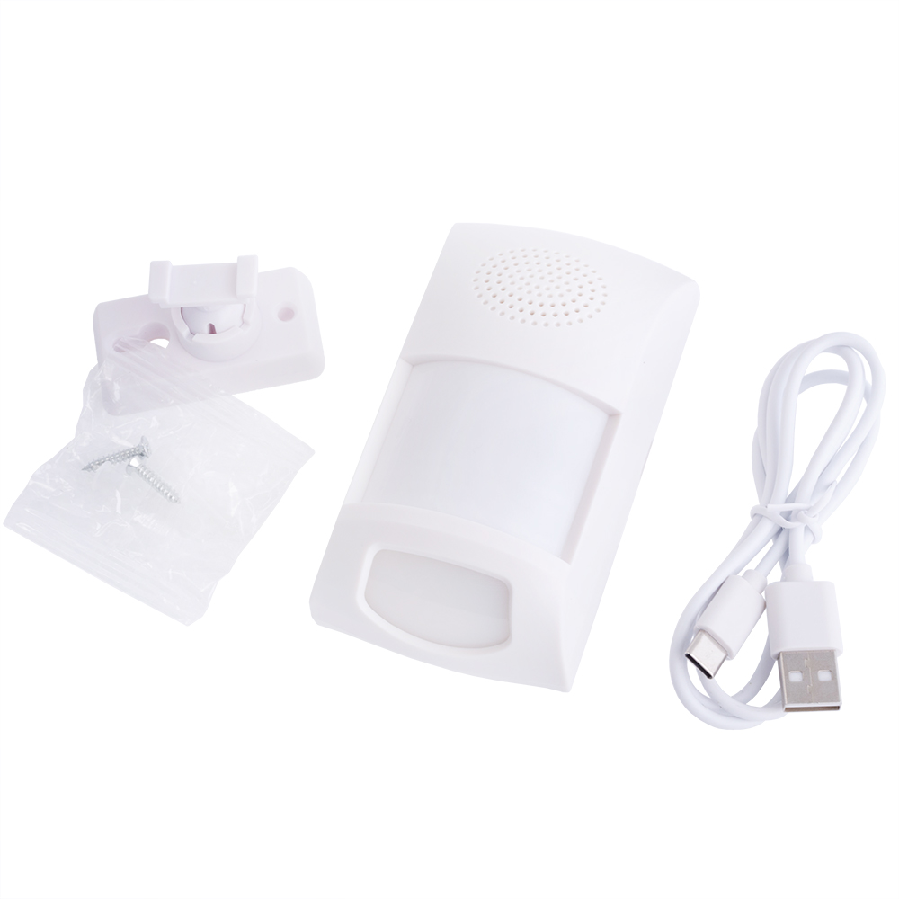 Датчик PIR зі звуковою сигналізацією, бездротовий WiFi (Earykong – ER-WP04) Датчик PIR зі звуковою сигналізацією, бездротовий WiFi (Earykong – ER-WP04)