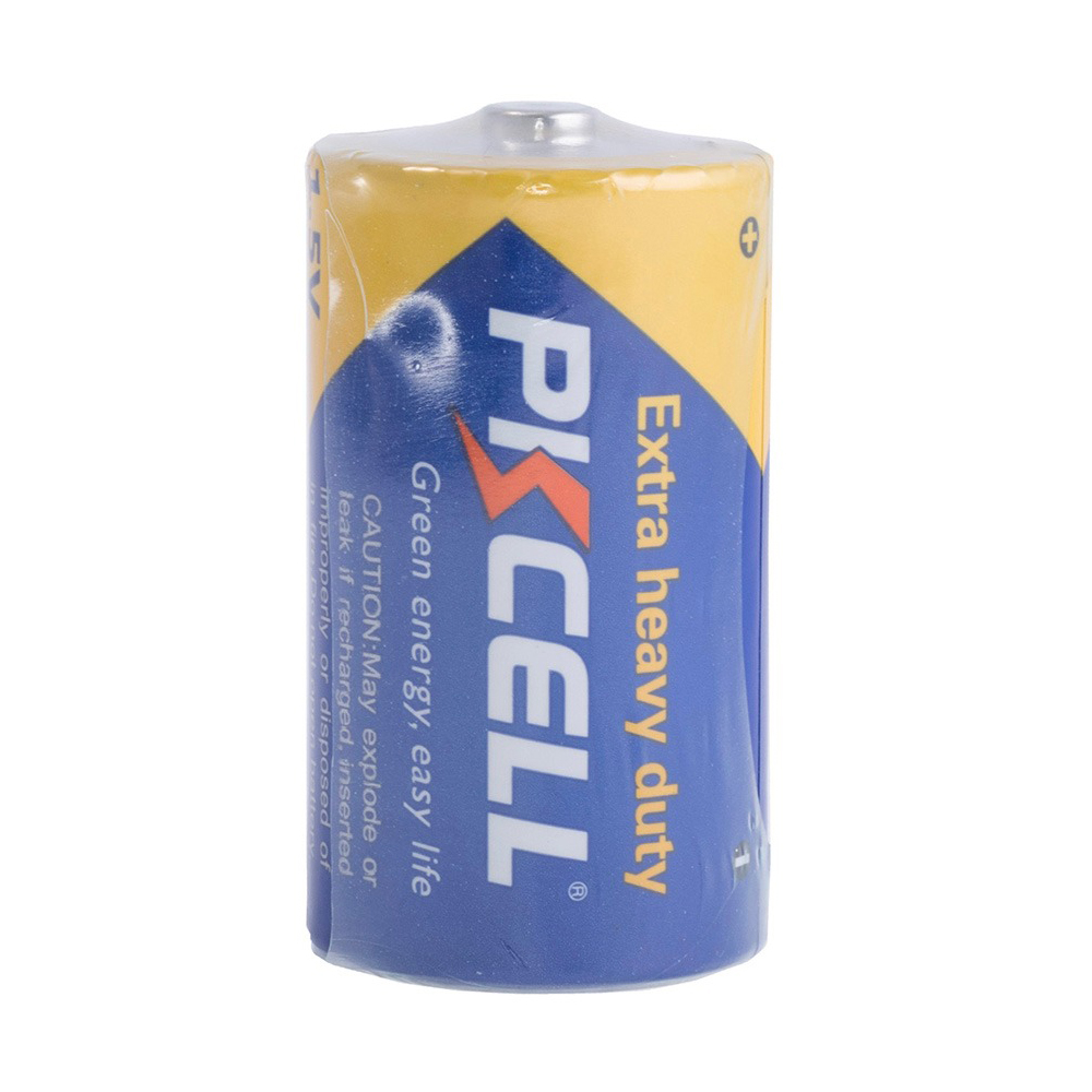 Батарейка D сольова 1,5V 1шт. PKCELL R20P
