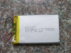 LiPo 3000 mAh, 3,7V, 4,5x50x85мм Huayou акумулятор літій-полімерний PL455085 LiPo 3000 mAh, 3,7V, 4,5x50x85мм Huayou акумулятор літій-полімерний PL455085
