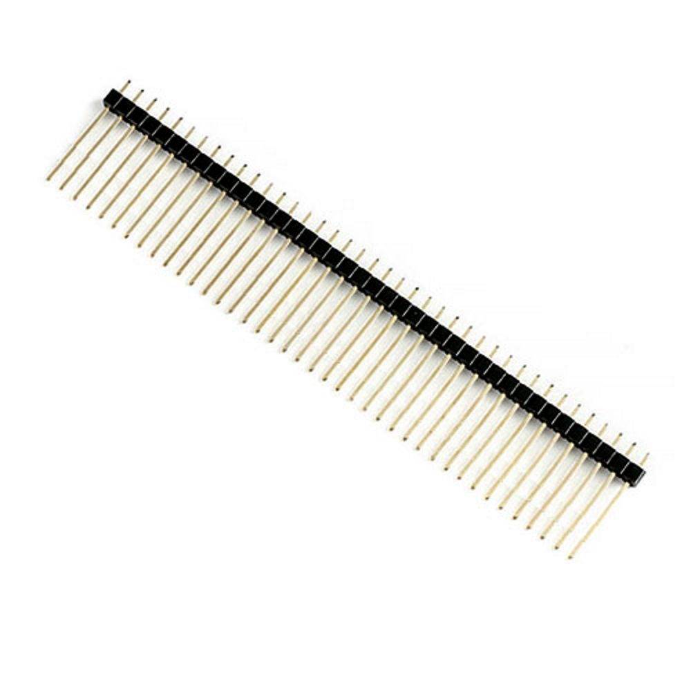 PLS2-40, крок: 2.54mm, L13мм штирі на плату (Gold plated) PLS2-40, крок: 2.54mm, L13мм штирі на плату (Gold plated)