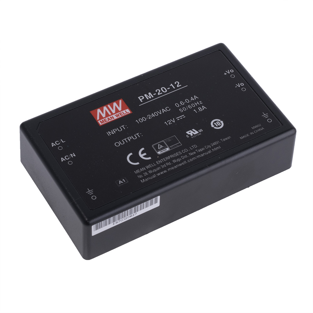 Блок живлення що вбудовується на плату 20W 12V PM-20-12