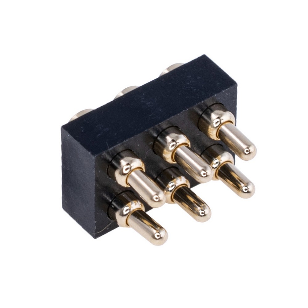 Контакт "POGO" пружинний, SMT PG2.0-6.0-2.0-6P-2.54PH-2.5H-2R