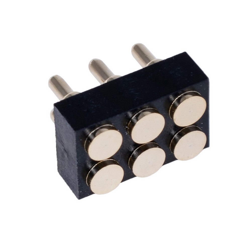 Контакт "POGO" пружинний, SMT PG2.0-6.0-2.0-6P-2.54PH-2.5H-2R