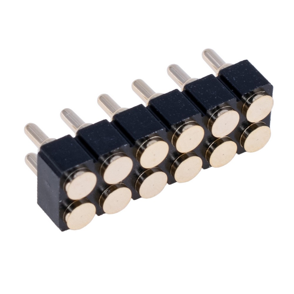 Контакт "POGO" пружинний, SMT PG2.0-6.0-2.0-12P-2.54PH-2.5H-2R