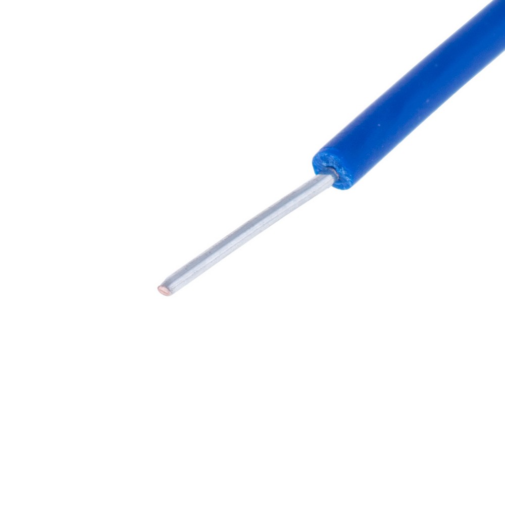 Провід одножильний луджений UL1007 (24AWG, 1xD0.2mm2, мідь, PVC), синій