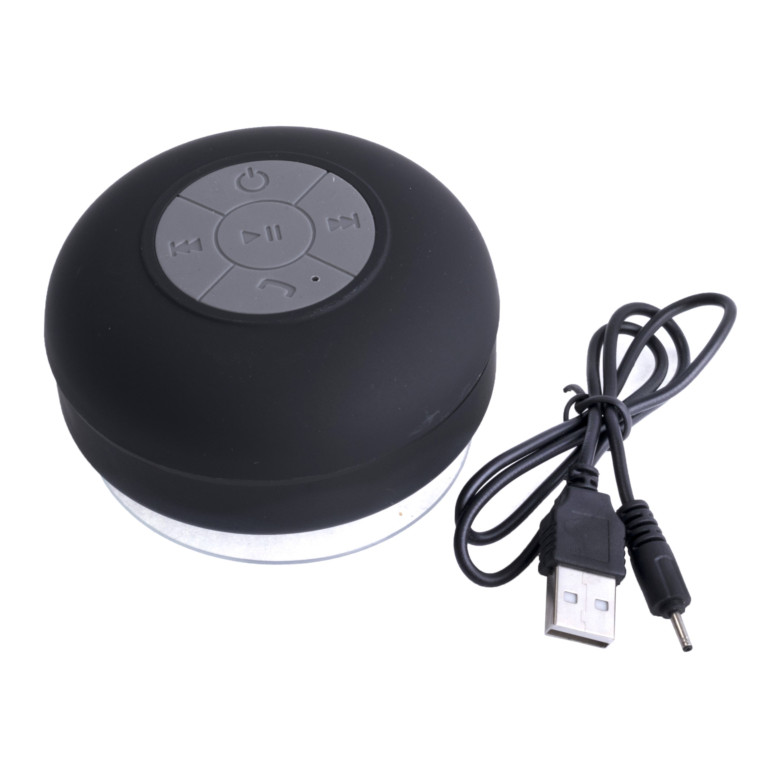 Портативна водонепроникна колонка Bluetooth, 3 Вт, чорна Портативна водонепроникна колонка Bluetooth, 3 Вт, чорна