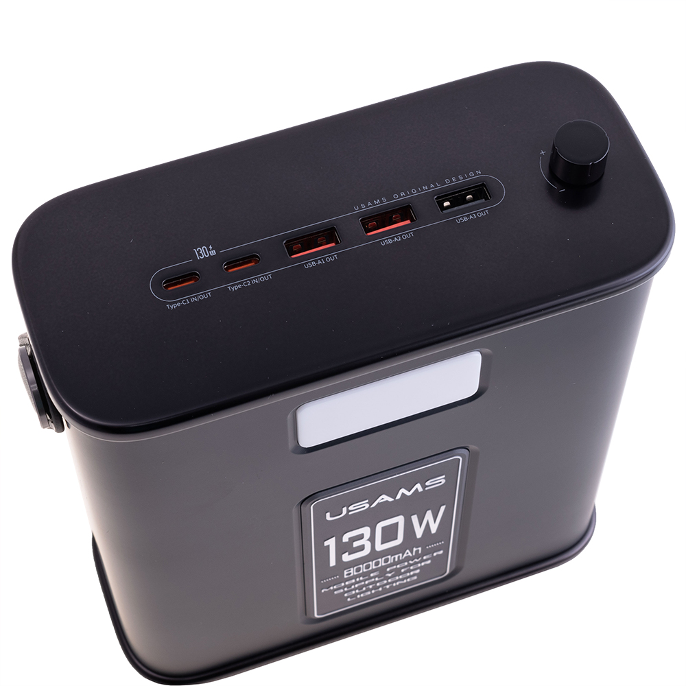 Power Station 130W (80000mAh) US-CD196 чорний (USAMS)