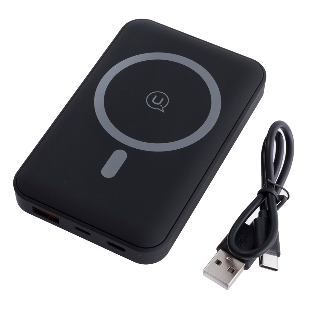 Power Bank 10000mAh 37Wh (Rated Capacity: 6000mAh) US-CD173 PB64 QC3.0+PD 20W чорний (USAMS)