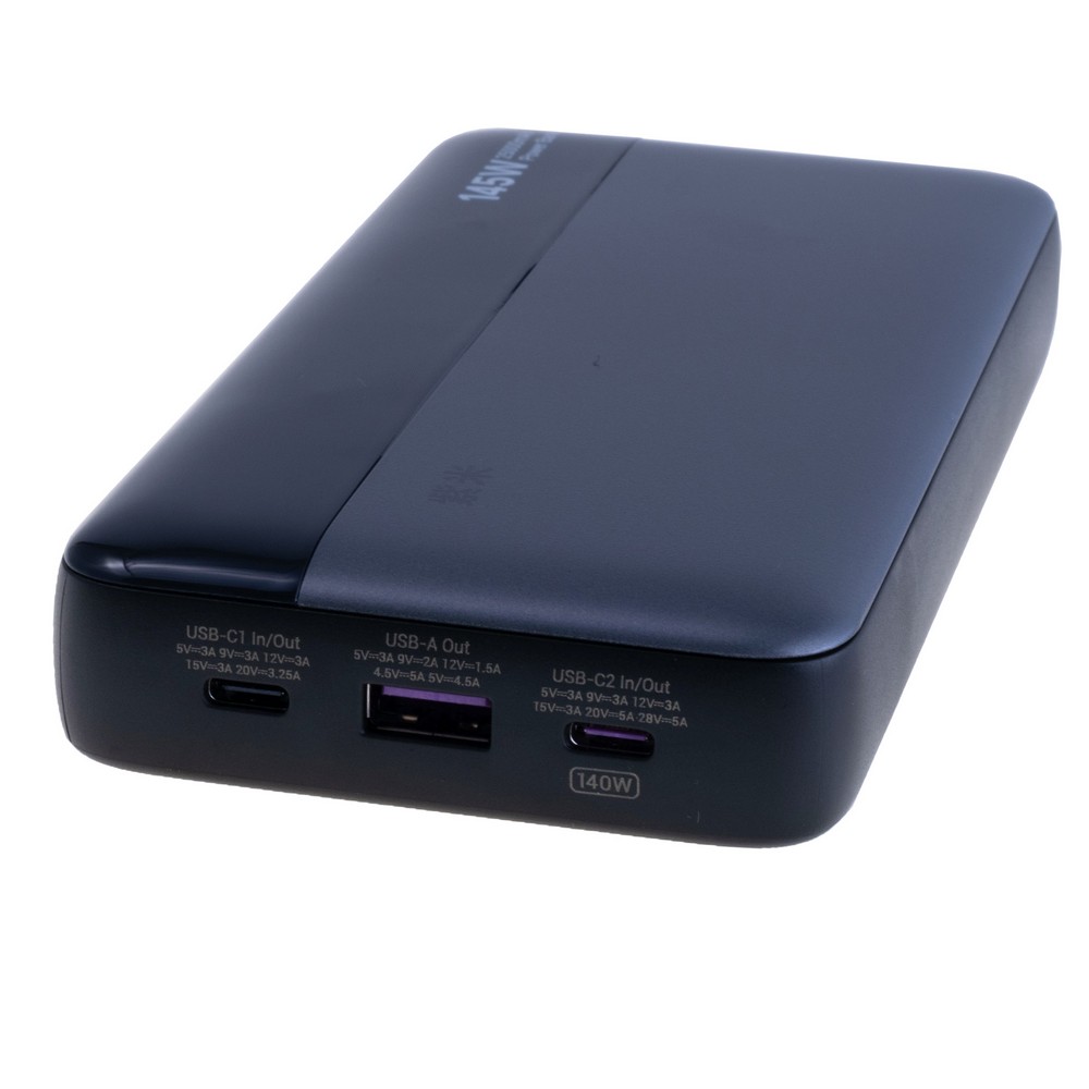 Power Bank 25000mAh 90Wh (14500mAh @ 5V/6A) 145W max Black (B145W2C1A – zime)