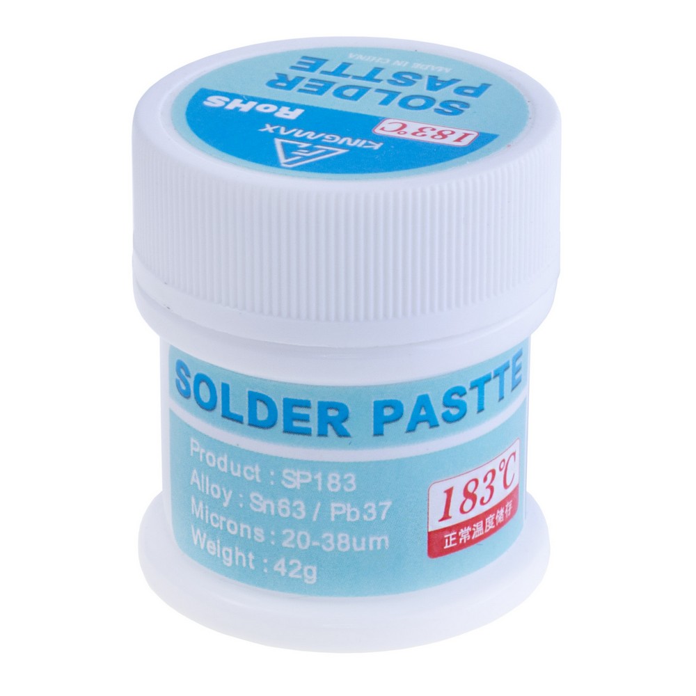 Паяльна паста SP183 [42г] 183°C (KINGMAX, Sn63/Pb37)