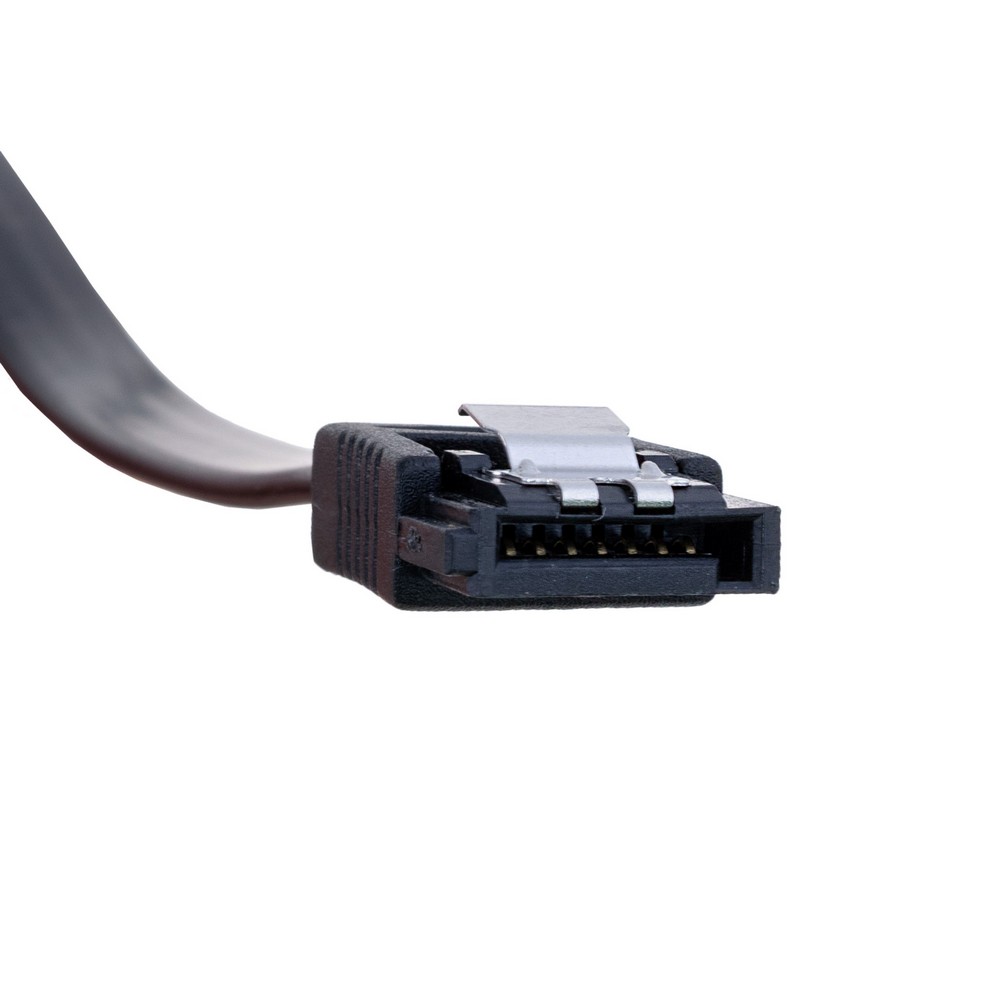 Провід SATA3.0 кутова одна сторона, чорний YiChen