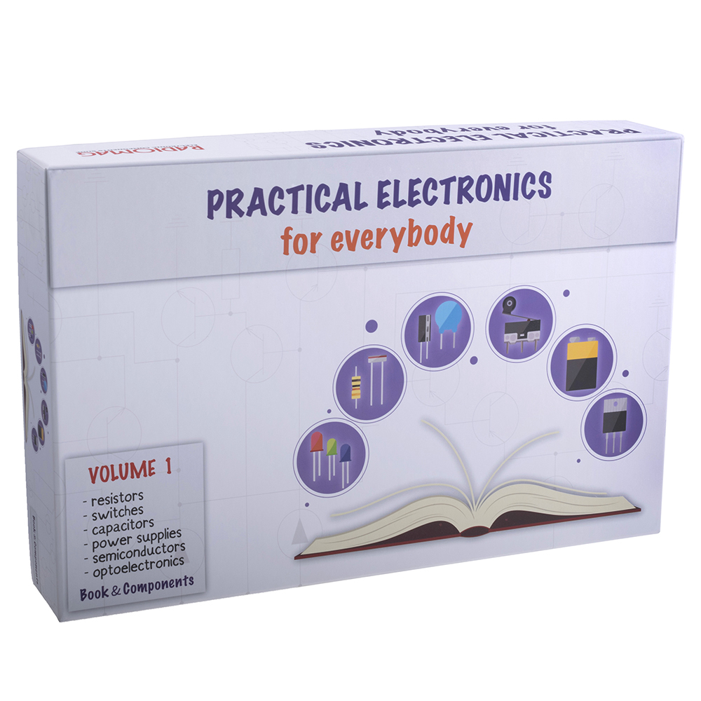Конструктор "Practical electronics for everybody vol.1", матова коробка