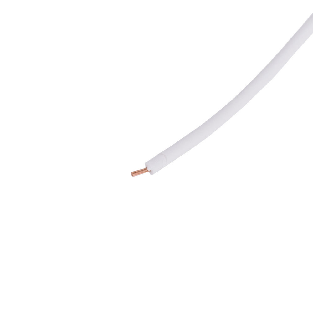 Провід багатожильний 0,12mm² (7xD0,15мм, мідь) білий, PVC (AVR0.12-7/0.15-CU-W)
