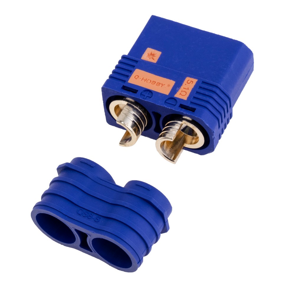 Потужний роз'єм QS8-S-F синій, QS Electronic