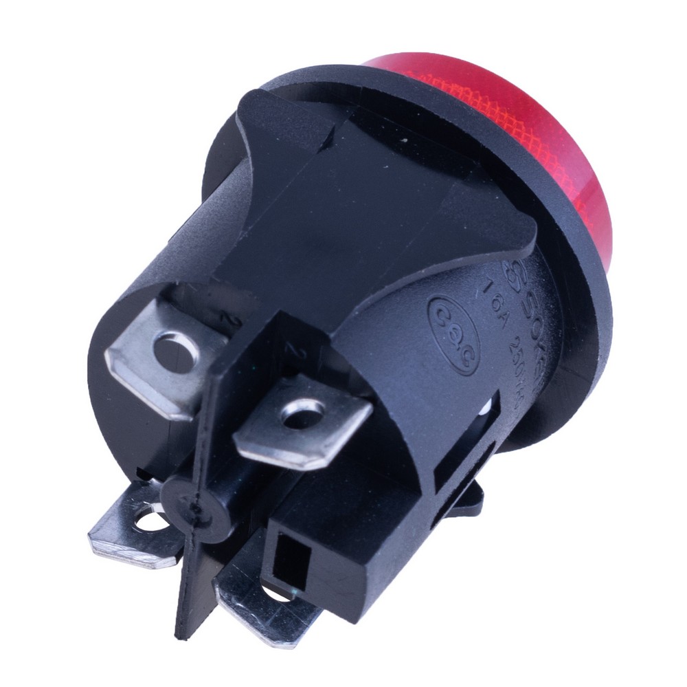 Кнопка PS18-16N-2 red 220V