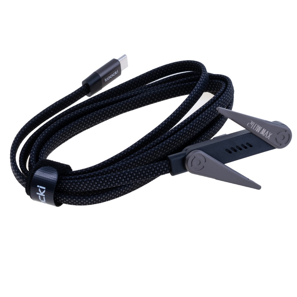 Провід з підставкою USB type-C / USB type-C 100W, чорний, 1,5 метра, 40100147