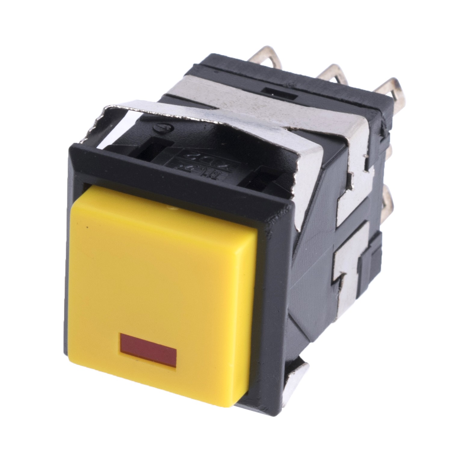 Кнопка PSW-10L Yellow без фіксації, з підсвічуванням (on) -off Кнопка PSW-10L Yellow без фіксації, з підсвічуванням (on) -off