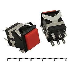 Кнопка PSW-10L Red без фіксації, з підсвічуванням (off) -on Кнопка PSW-10L Red без фіксації, з підсвічуванням (off) -on